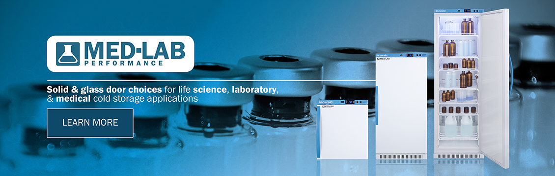 Med-Lab Performance - Solid and glass door choices for life science, laboratory and medical cold storage applications